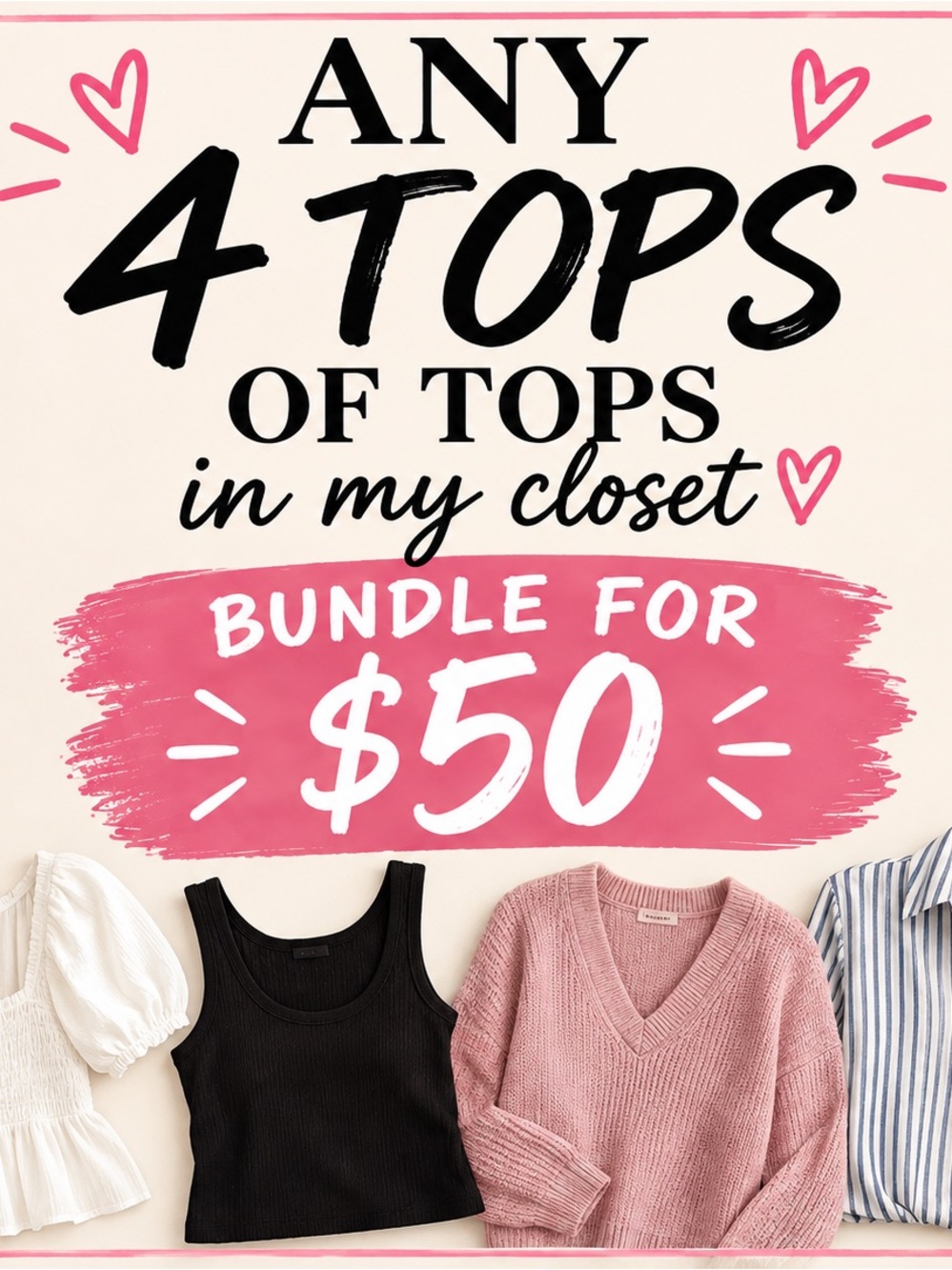 Bundle of 4 Women’s Tops